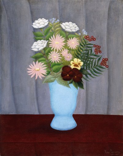 庭の花;庭の花、1909-10年頃 作： Henri J.F. Rousseau