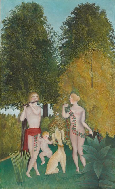 ハッピーカルテット;ハッピー14、1902 作： Henri J.F. Rousseau