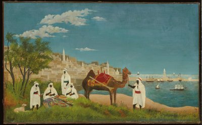 風景、アルジェ、1880 作： Henri J.F. Rousseau