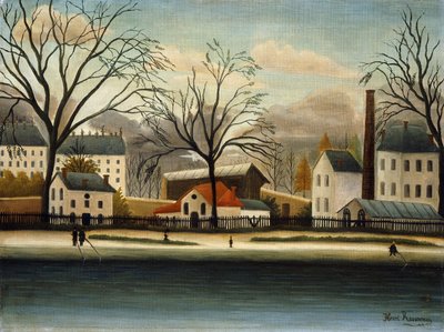 郊外;郊外、1896年頃 作： Henri J.F. Rousseau