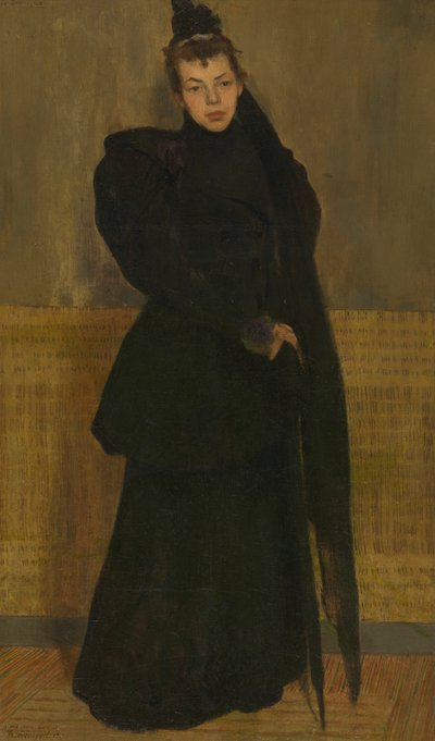 喪に服すルイーズ 作： Henri Jacques Edouard Evenepoel