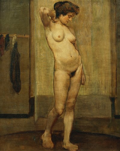 立ちヌード;裸の立ち、 作： Henri Jacques Edouard Evenepoel