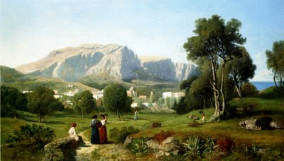 カプリ 作： Henri Joseph Harpignies
