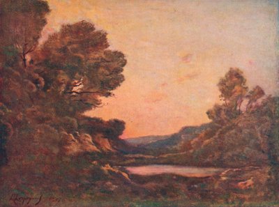 日没、1907 作： Henri Joseph Harpignies