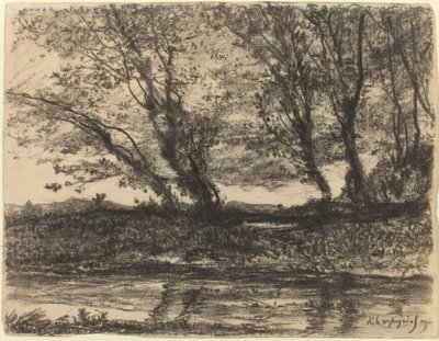 風景 作： Henri Joseph Harpignies