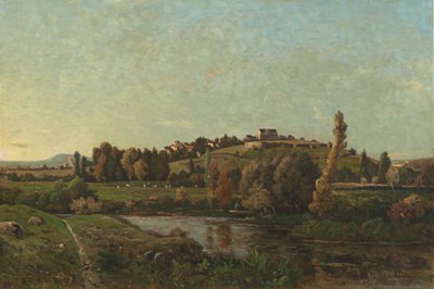オーヴェルニュの風景、1870年。 作： Henri Joseph Harpignies