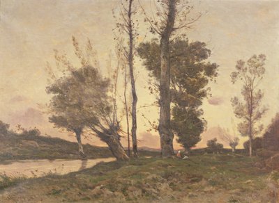 ストリームのある風景 作： Henri Joseph Harpignies