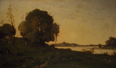 ヌヴェール橋、1861-1893。 作： Henri Joseph Harpignies