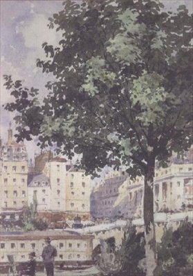 ポンヌフ、1893（WC） 作： Henri Joseph Harpignies