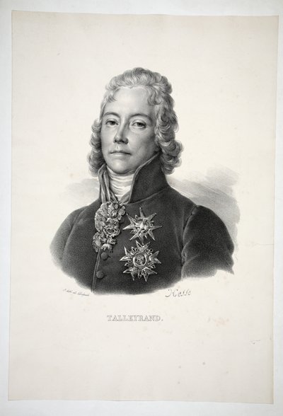 Talleyrand、パブ。 1821 作： Henri Joseph Hesse