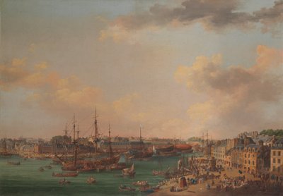 ブレストのアウターハーバー、1773年。 作： Henri Joseph Van Blarenberghe