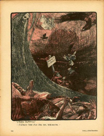 The Butter Plate」180番、カラーの風刺画 作： Henri Jules Ferdinand Bellery Defontaines