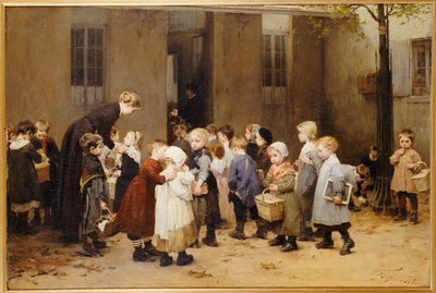 学校に戻る 作： Henri Jules Jean Geoffroy