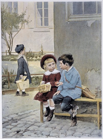 自由貿易-Geoffroyの水彩画（「Le Figaro Illustré」1901年5月号掲載 作： Henri Jules Jean Geoffroy