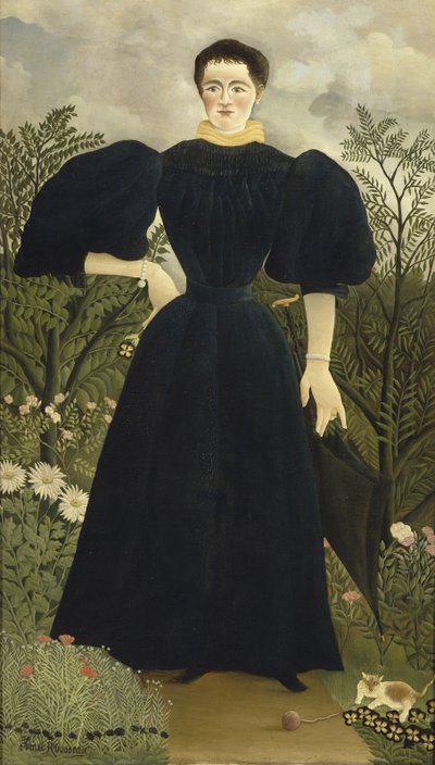 マダムMの肖像、1895-1897 作： Henri Julien Félix Rousseau