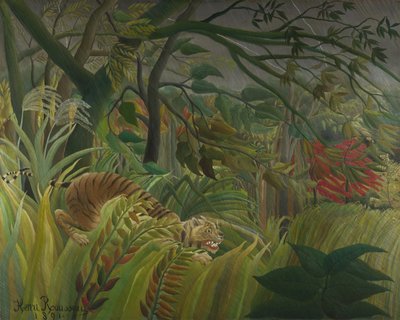 驚いた!, 1891 作： Henri Julien Félix Rousseau