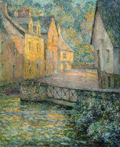 黄金の朝、1920 年。 作： Henri Le Sidaner