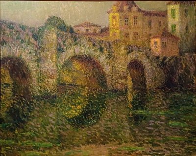 黄昏のクリッソン橋 作： アンリ・ル・シダネル