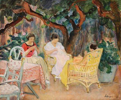 午後; Apres-midi、1923 作： Henri Lebasque