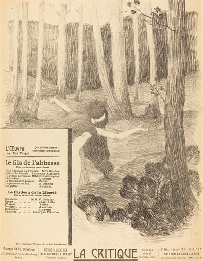 修道院長の息子。 自由の重荷 作： Henri Lebasque