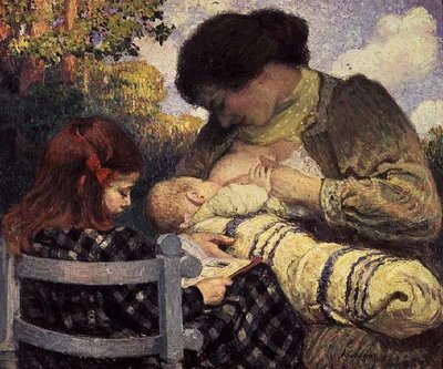 マタニティ、1905 作： Henri Lebasque
