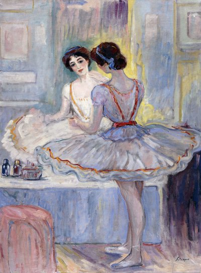 試着室にいるザンベリさん。彼女のロッジにいるザンベリさん、1912年 作： Henri Lebasque