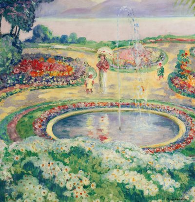 フラワーガーデン。 作： Henri Lebasque