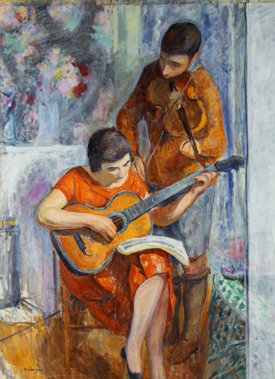 ミュージシャン;ミュージシャン、1930年頃 作： Henri Lebasque