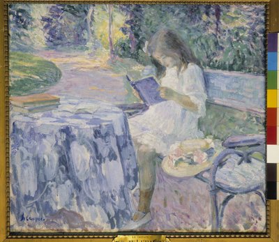 読者（キャンバスに油彩） 作： Henri Lebasque