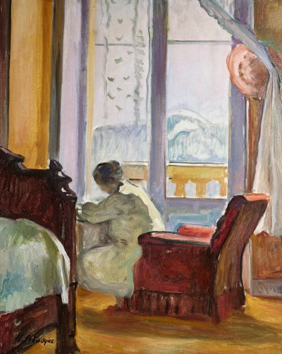 女性の執筆 作： Henri Lebasque