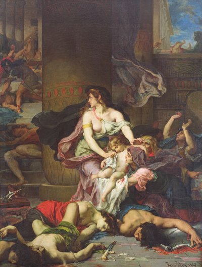 王家の虐殺から救われたジョアシュ、1867年 作： Henri Leopold Levy