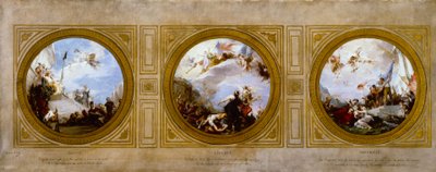 6区市庁舎のスケッチ：平等。リベルテ。フラテルニテ、1887年頃（油彩） 作： Henri Leopold Levy