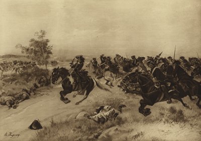 ブレナムの戦い、1704年（グラビア） 作： Henri Louis Dupray
