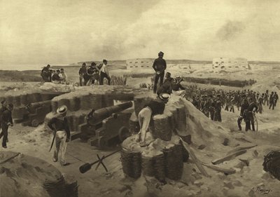 ボマルスンドの戦い、1854年（グラビア） 作： Henri Louis Dupray