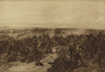 クレシーの戦い、1346（グラビア） 作： Henri Louis Dupray