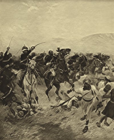 フェイトハバードの戦い、1879（グラビア） 作： Henri Louis Dupray