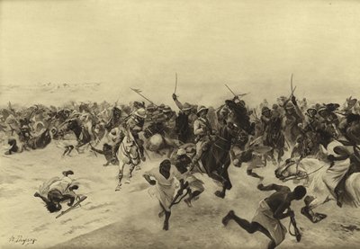 オムドゥルマンの戦い、1899年（グラビア） 作： Henri Louis Dupray