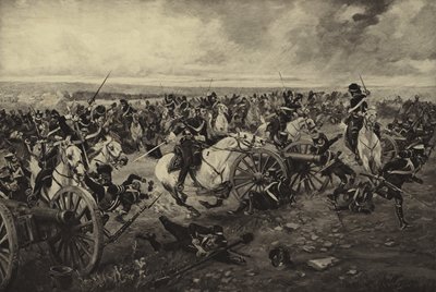 ウォータールーの戦い、1815（グラビア） 作： Henri Louis Dupray