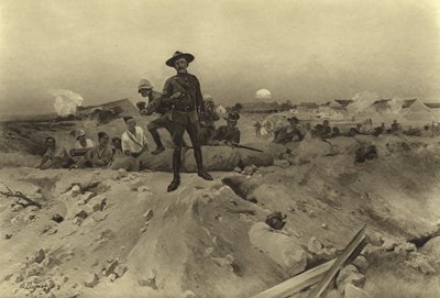 マフェキングの包囲、1900（グラビア） 作： Henri Louis Dupray