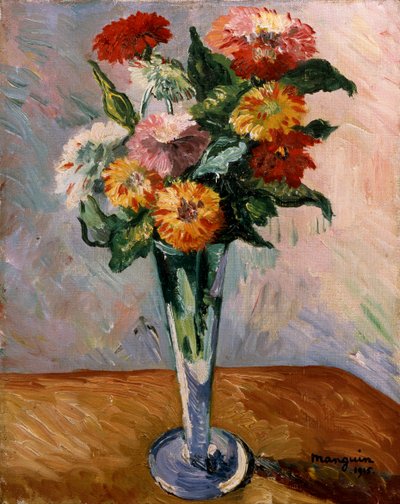 花、1915年。 作： Henri Manguin