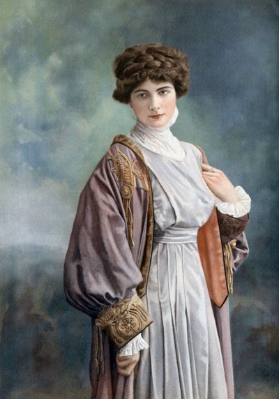 コメディアンのメレ・パス・フェレール、アンリ・マニュエル撮影、1908年10月フランス紙「Le Theatre」より 作： Henri Manuel