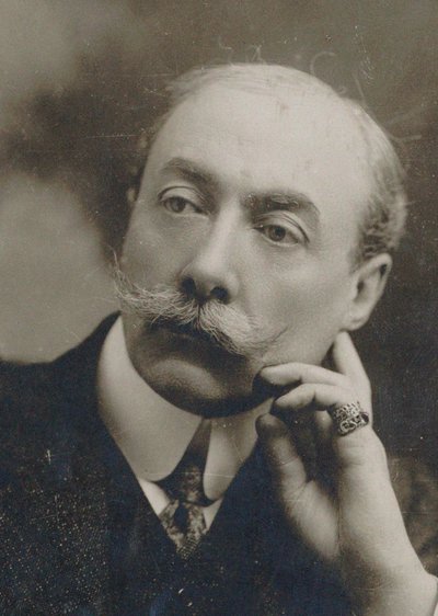 ピアニストで作曲家のアンドレ・メサジェの肖像（1853～1929年）。 作： Henri Manuel