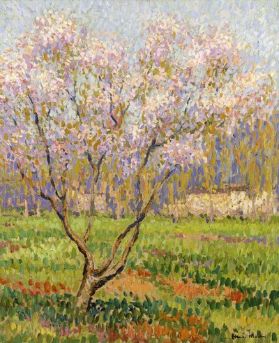 ブロッサムのリンゴの木;リンゴの花、 作： Henri Martin