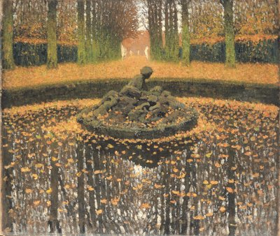 女王の洗面器、ベルサイユ、1920年頃 作： Henri Martin