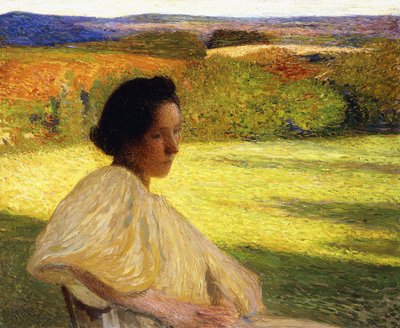 瞑想、1896 作： Henri Martin
