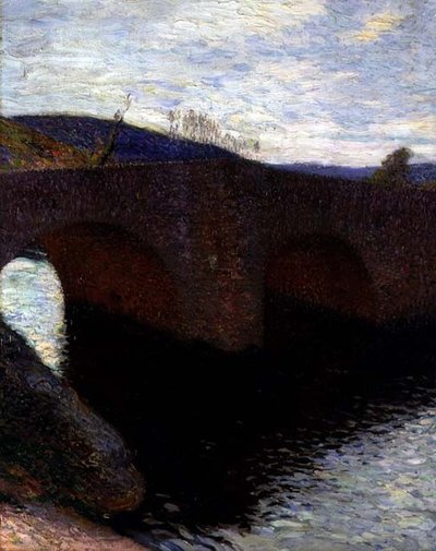 ザ・ブリッジ（油彩・キャンバス） 作： Henri Martin