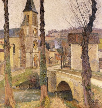 バスティードデュヴェールの橋。 1920年頃、バスティードデュヴェール橋 作： Henri Martin