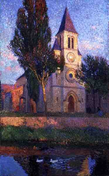 教会」（油彩・キャンバス 作： Henri Martin