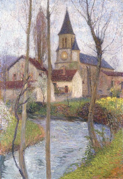 教会、 作： Henri Martin