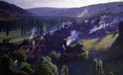 The Valley（油彩・キャンバス） 作： Henri Martin